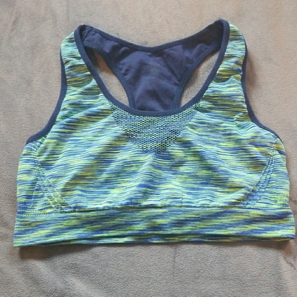 Multi colored sports bra